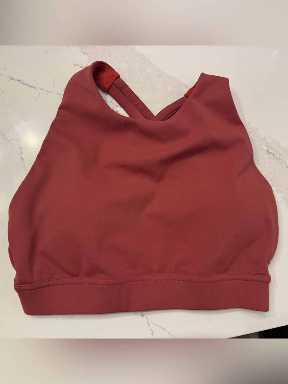 P'tula Burnt Orange Rust Cropped Sports Tank
